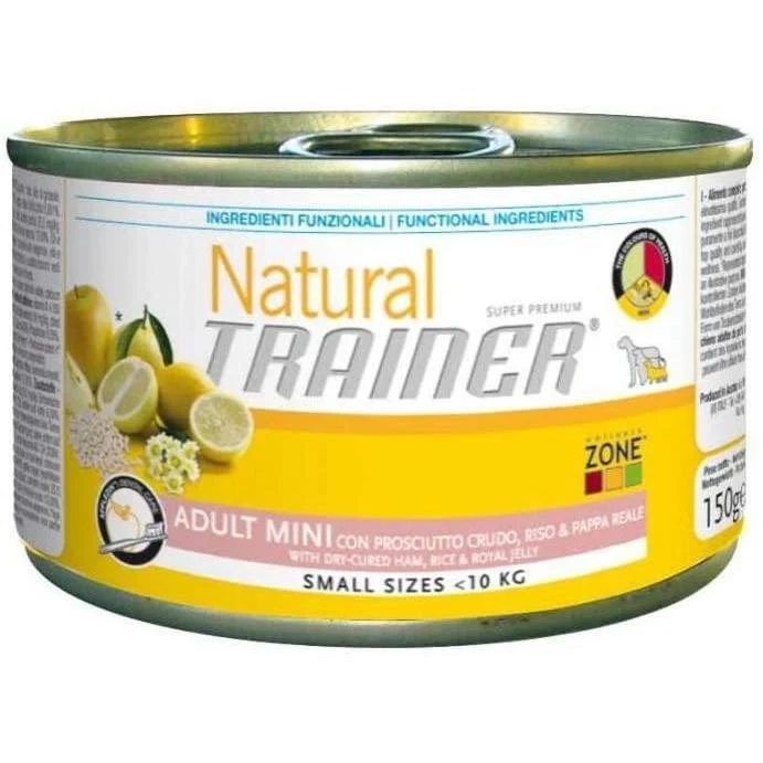 Natural Trainer Adult Small&Toy con Prosciutto Crudo 150g - Cani Adulti