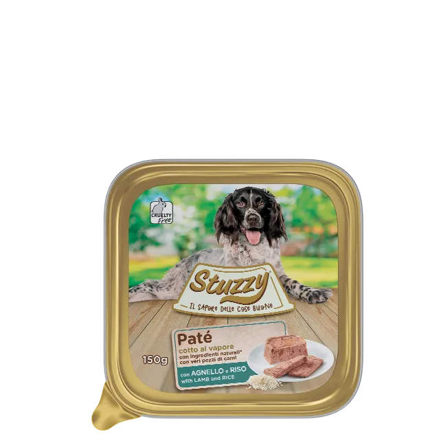 Stuzzy Paté con Agnello e Riso 150g - Cibo Umido per Cani