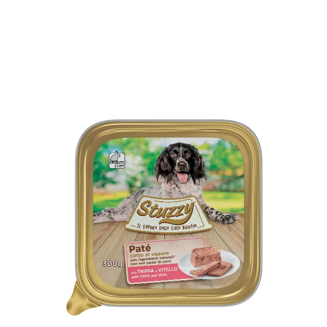 Stuzzy Paté con Trippa e Vitello 300g - Cibo Umido per Cani
