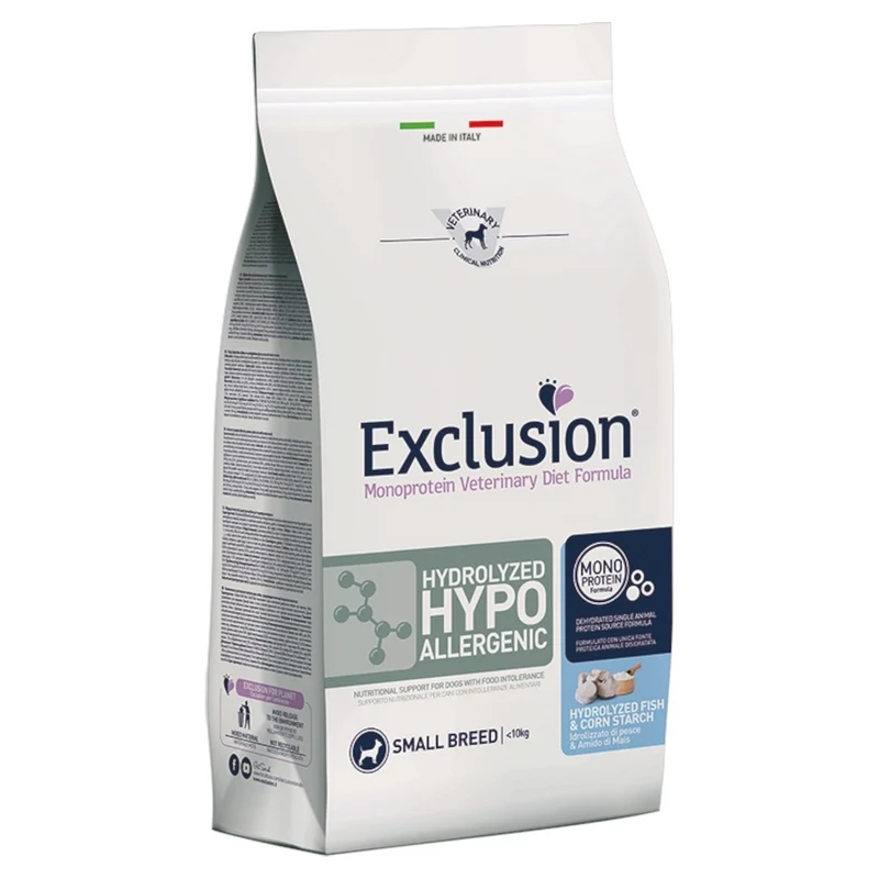 EXCLUSION Cane Hydrolized Hypoallergenic Pesce Small 2Kg