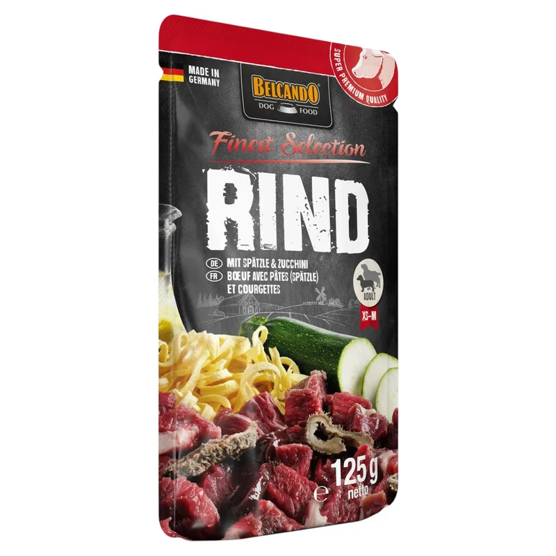 BELCANDO Cane Manzo con Sputzle e Zucchine 125gr