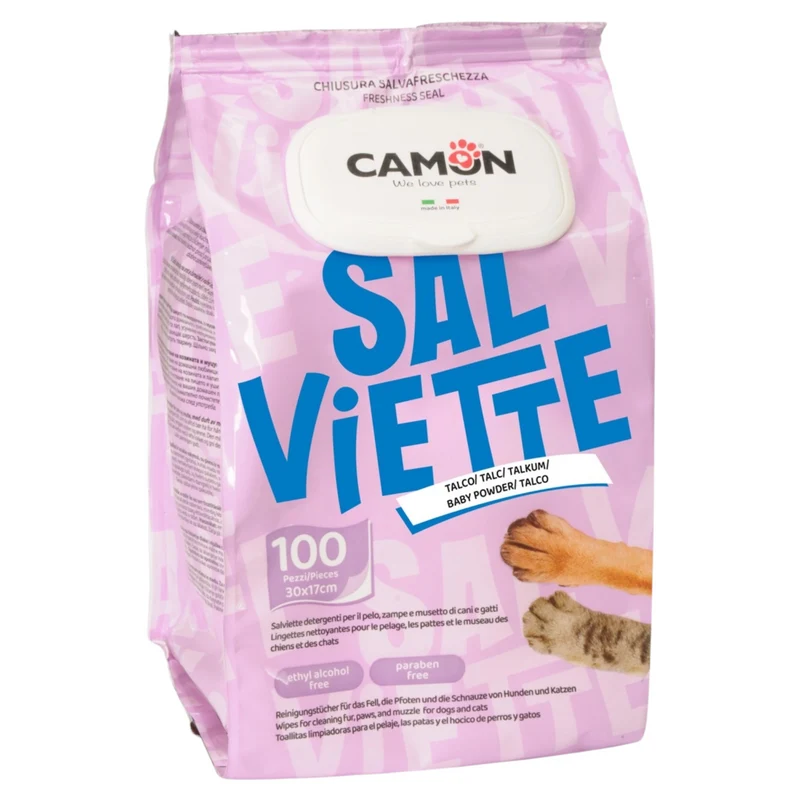 CAMON Salviette Talco Maxi Formato 100pz