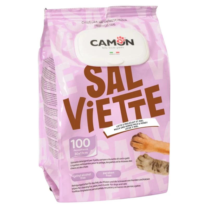 CAMON Salviette Latte&Miele Maxi Formato 100pz