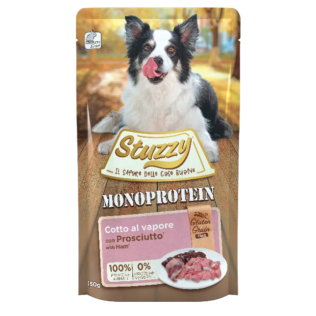 Stuzzy Monoprotein 150g Prosciutto - Cibo Umido per Cani