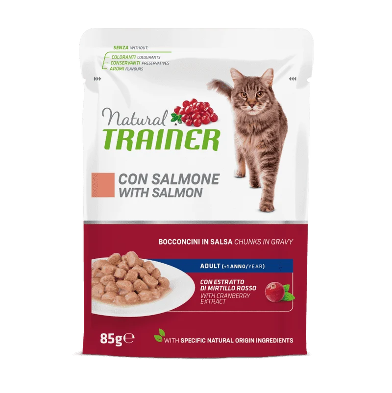 Natural Trainer Adult con Salmone 85g - Gatti Adulti