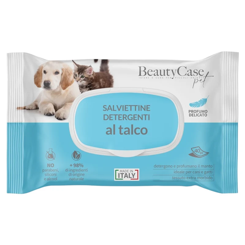 BEAUTY CASE Salviette Detergenti Talco 40pz