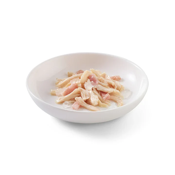 Schesir Pollo con Prosciutto in Gelatina 140g - Umido Gatto