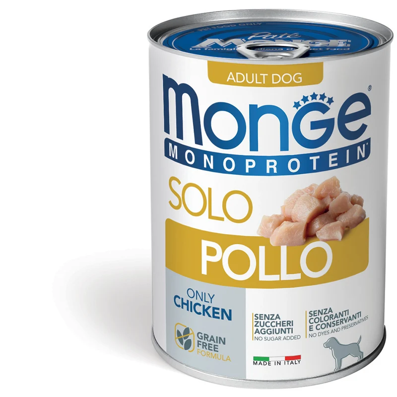 Monge Monoprotein Pate Pollo 400g - Cane Adulto