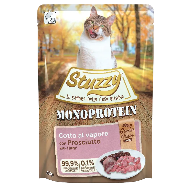Stuzzy Monoprotein Prosciutto 85g Umido per Gatto