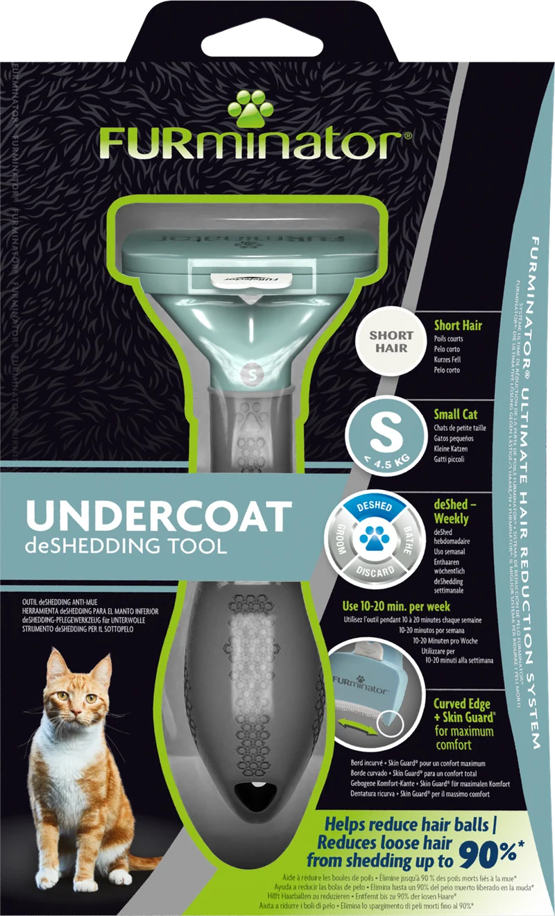 FURminator DeShedding Gatti Pelo Corto S - Gatti fino a 4,5kg