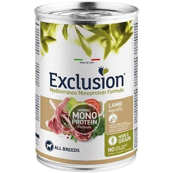 Exclusion Adult Agnello 400g - Cibo Umido per Cani Monoproteico