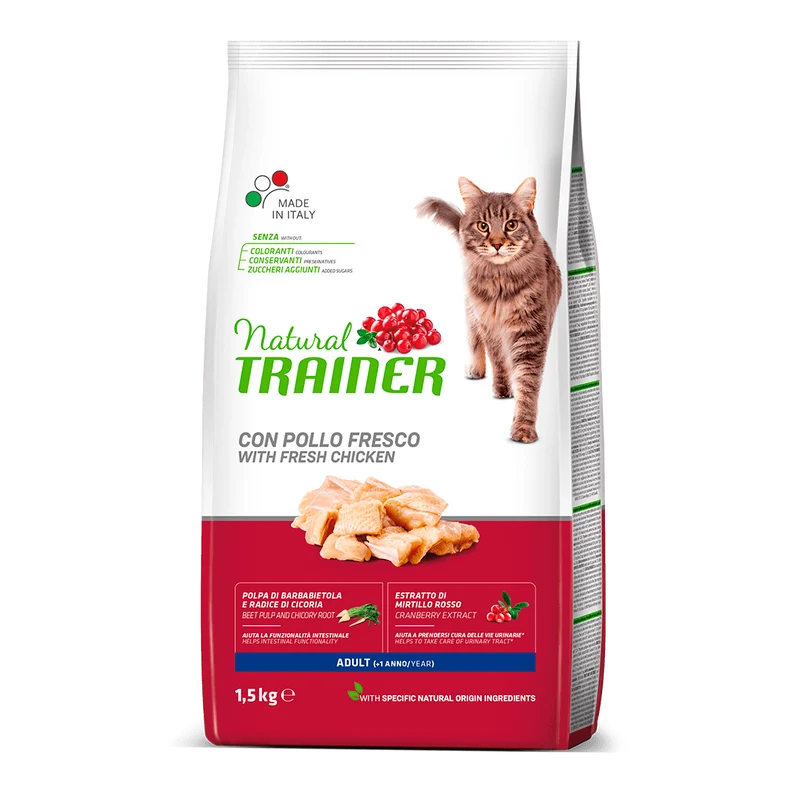 Natural Trainer Adult Pollo Fresco 1,5kg - Gatti Adulti