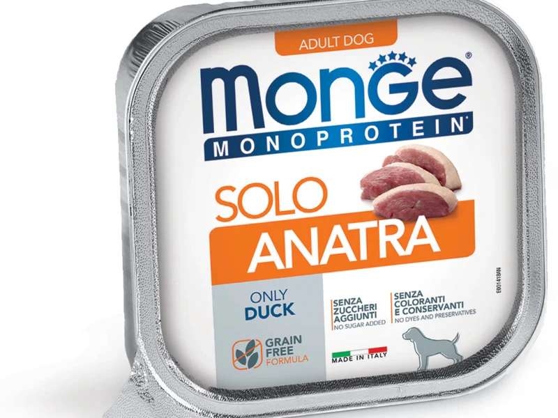 Monge Monoprotein Pate Solo Anatra Cane 150g