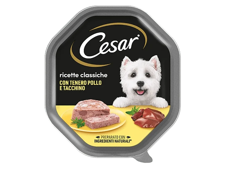 Cesar Ricette Classiche con Pollo e Tacchino 150g - Cibo Umido per Cani