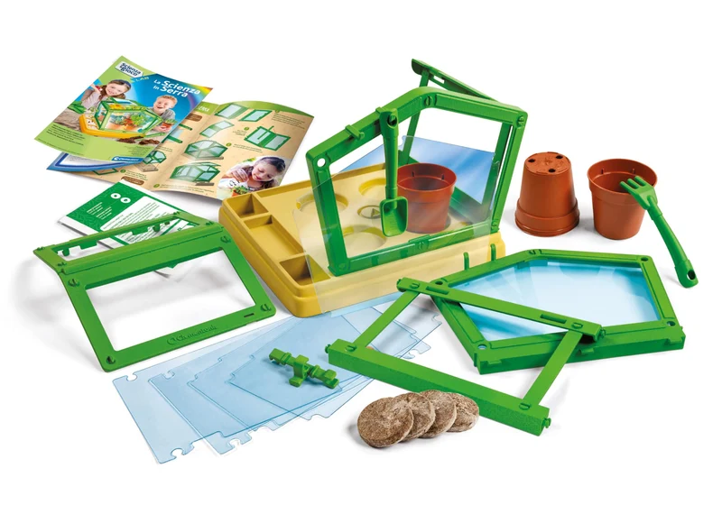Clementoni - 19365 - Scienza E Gioco Lab - La Scienza In Serra - Orto Botanico, Serra Bambini, Kit Piante Da Coltivare, Laboratorio Scientifico 7 Anni, Esperimenti Scienza, In Italiano, Made In Italy