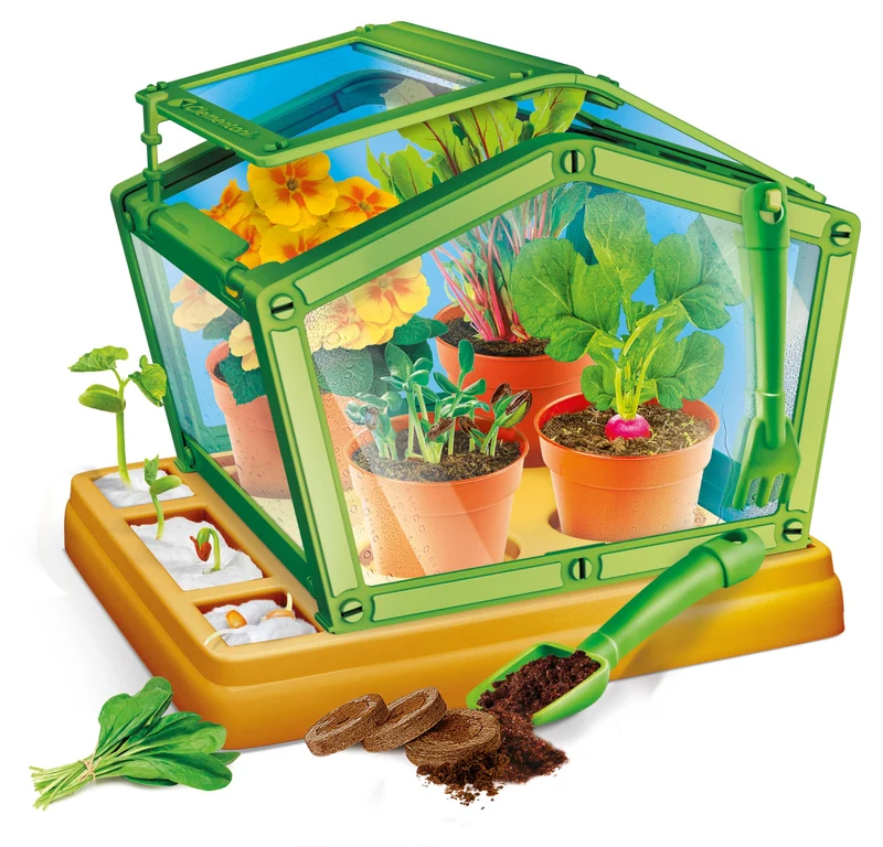 Clementoni - 19365 - Scienza E Gioco Lab - La Scienza In Serra - Orto Botanico, Serra Bambini, Kit Piante Da Coltivare, Laboratorio Scientifico 7 Anni, Esperimenti Scienza, In Italiano, Made In Italy