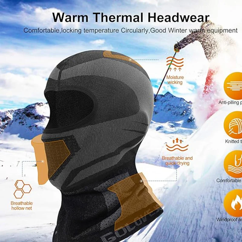 CosyInSofa Passamontagna Moto,Balaclava Antivento Maschera Invernale Caldo,Passamontagna Multifunzionale Impermeabile,Scaldacollo Moto CiclismoTermico A Scaldacollo Invernale