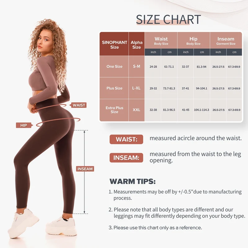 SINOPHANT Leggins Vita Alta Donna, Leggings Donna Fitness Pantaloni Yoga Controllo della Pancia Opaco Elastici Morbido per Sportivi o Casual,S-M,Beige Bianco