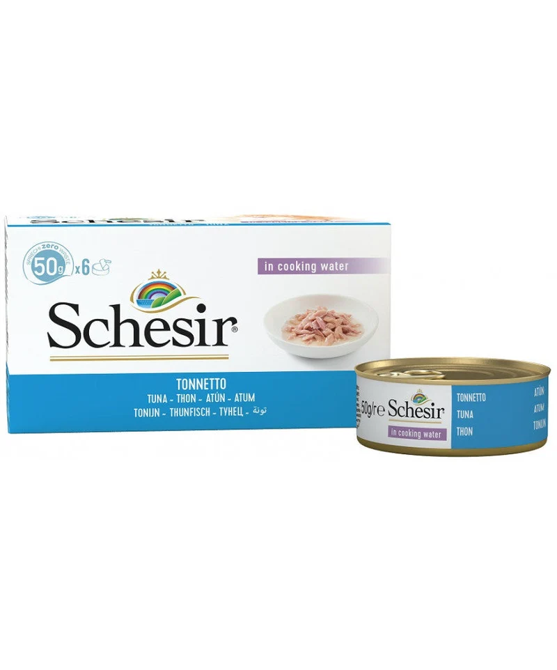 Schesir Tonnetto al Naturale 6x50g - Cibo Umido per Gatti