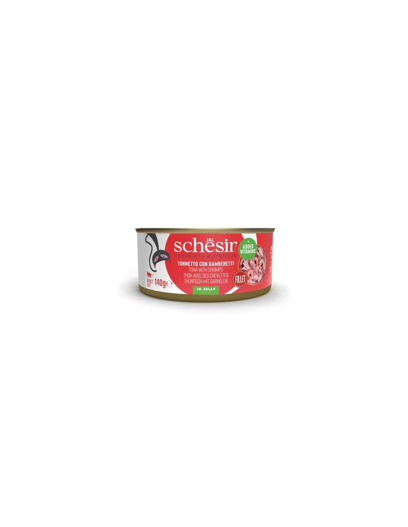 Schesir Tonnetto con Gamberetti in Gelatina 140g - Gatto