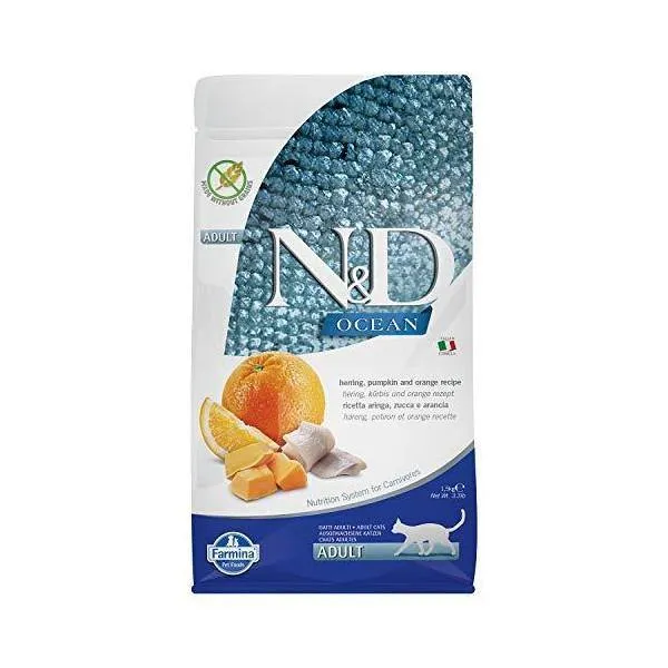 Farmina N&D Ocean Gatto Aringa Zucca E Arancia 1,5 Kg