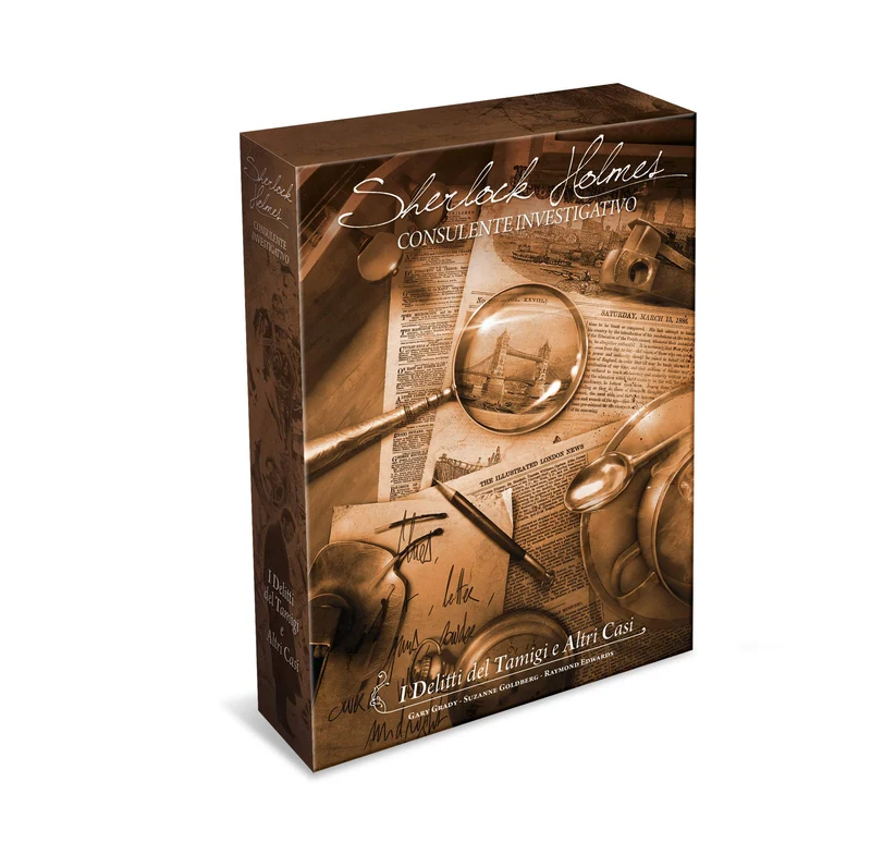 Asmodee, Sherlock Holmes Consulente Investigativo: I Delitti del Tamigi e Altri Casi, Gioco da Tavolo Investigativo, 1-8 Giocatori, 14+ Anni, Edizione in Italiano
