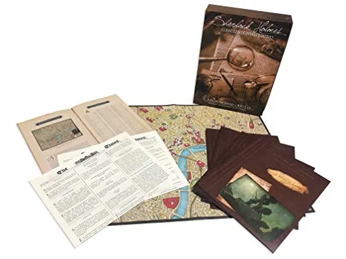 Asmodee, Sherlock Holmes Consulente Investigativo: I Delitti del Tamigi e Altri Casi, Gioco da Tavolo Investigativo, 1-8 Giocatori, 14+ Anni, Edizione in Italiano