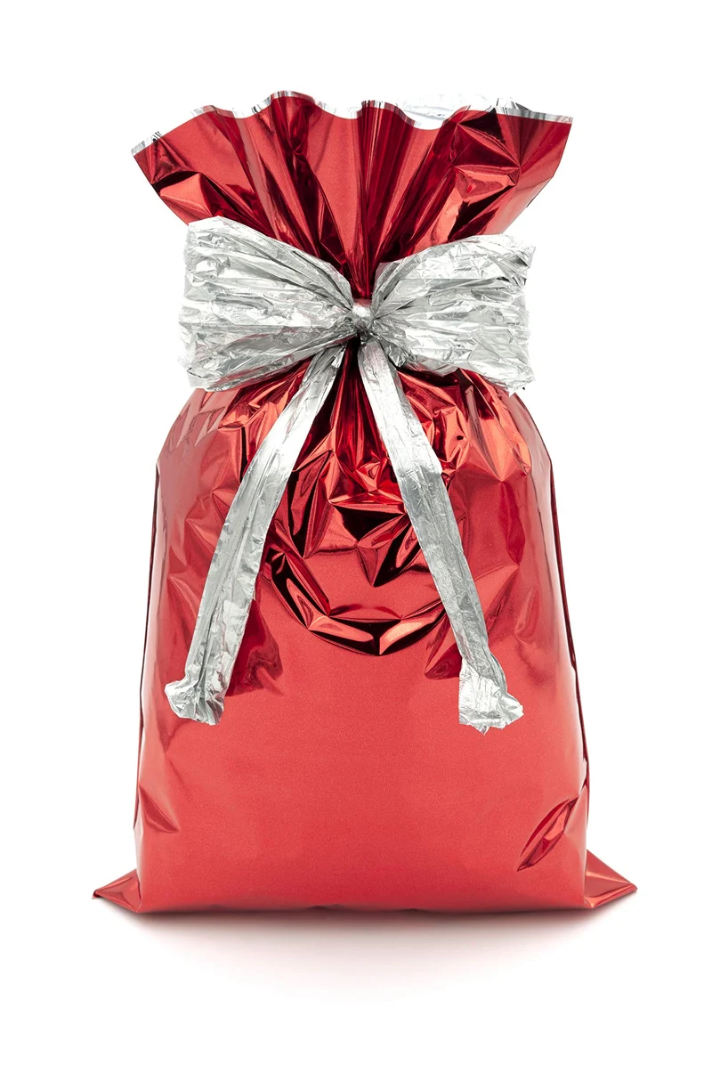 Italpak Buste Metallizzate Tinta Unita Lucide, Rosso, 50 pz, 20x35cm, Colore, X007002203500