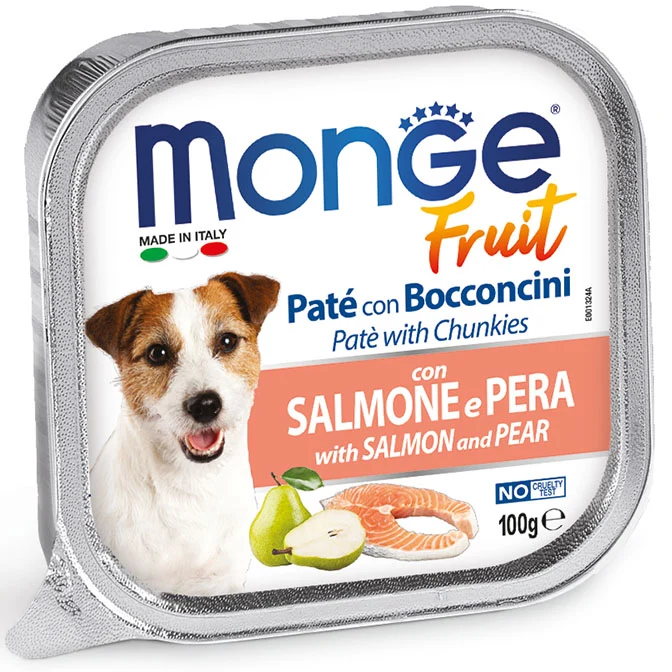 Monge Paté Salmone e Pera 100g - Cani Adulti