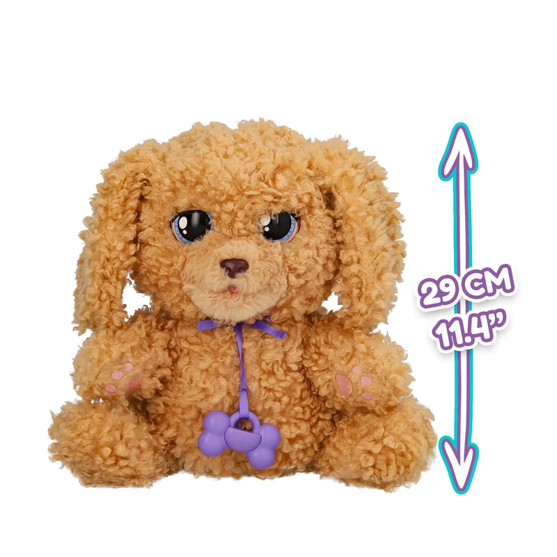 BABY PAWS Labradoodle, Cucciolo Interattivo di Peluche che Reagisce ai Vostri Input, Portatelo con voi, Giocattolo Regalo per Bambini dai 4 Anni in su
