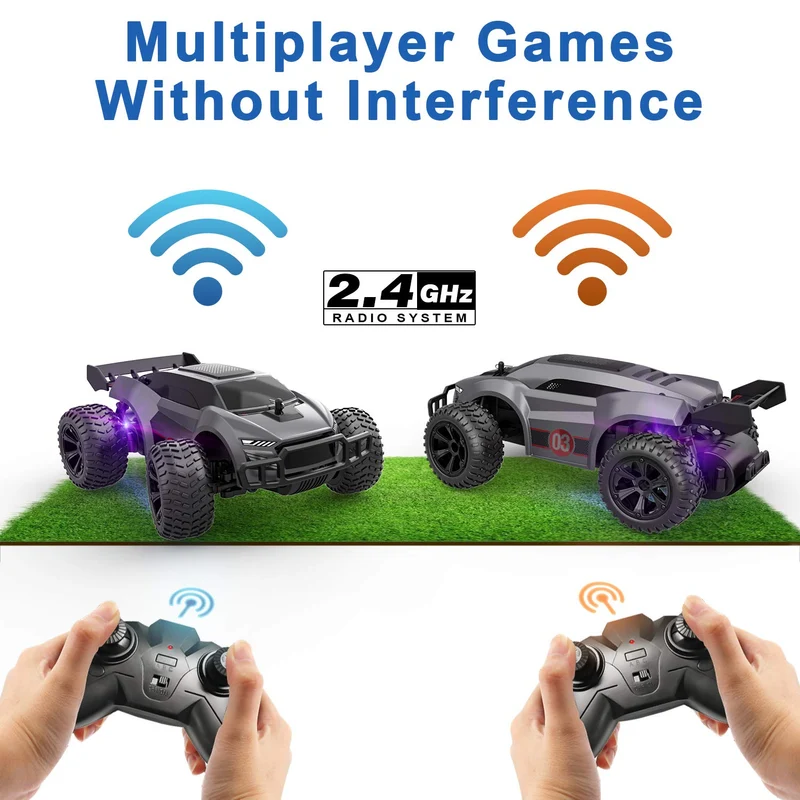 Macchina Telecomandata per Bambini Giochi 6 7 8 9 10 11 12 Anni, Alta Velocità 15KM/h Auto RC 2.4Ghz Radiocomandata Camion Telecomandato All'aperto Esterno Giocattolo Bimbi Regalo Natale Compleanno