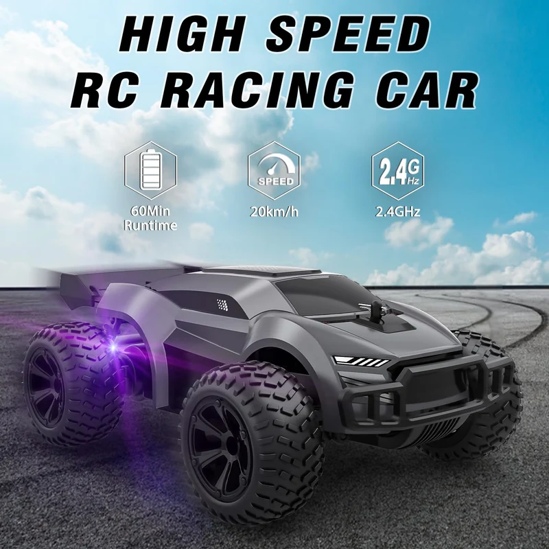 Macchina Telecomandata per Bambini Giochi 6 7 8 9 10 11 12 Anni, Alta Velocità 15KM/h Auto RC 2.4Ghz Radiocomandata Camion Telecomandato All'aperto Esterno Giocattolo Bimbi Regalo Natale Compleanno