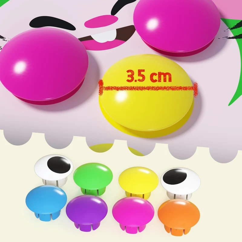 AMOSTING gioco chiodini per bambini 2, 3 anni, gioco di abbinamento colorato, giocattoli prima infanzia, puzzle regalo di compleanno per bambino-10 carte e 46 pulsanti
