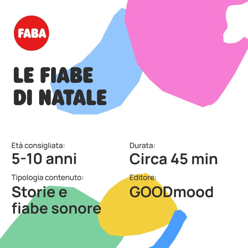 FABA Personaggio Sonoro Le Fiabe di Natale - Storie Sonore - Giocattolo, Contenuti Educativi, Versione Italiana, Bambini 4+ anni