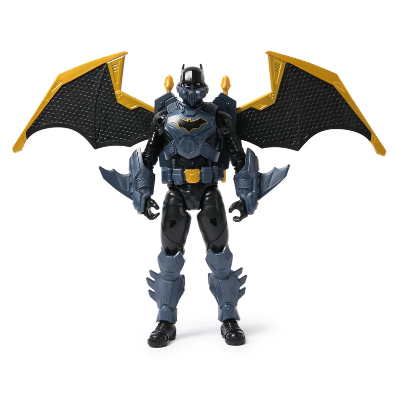 DC Comics, Action Figure Batman Adventures Night Sky, Alto 30 cm con Ali Espandibili, 17 Punti di Articolazione, 7 Accessori e Lancia Proiettili. Giocattoli per Bambini e Bambine, 3+ anni