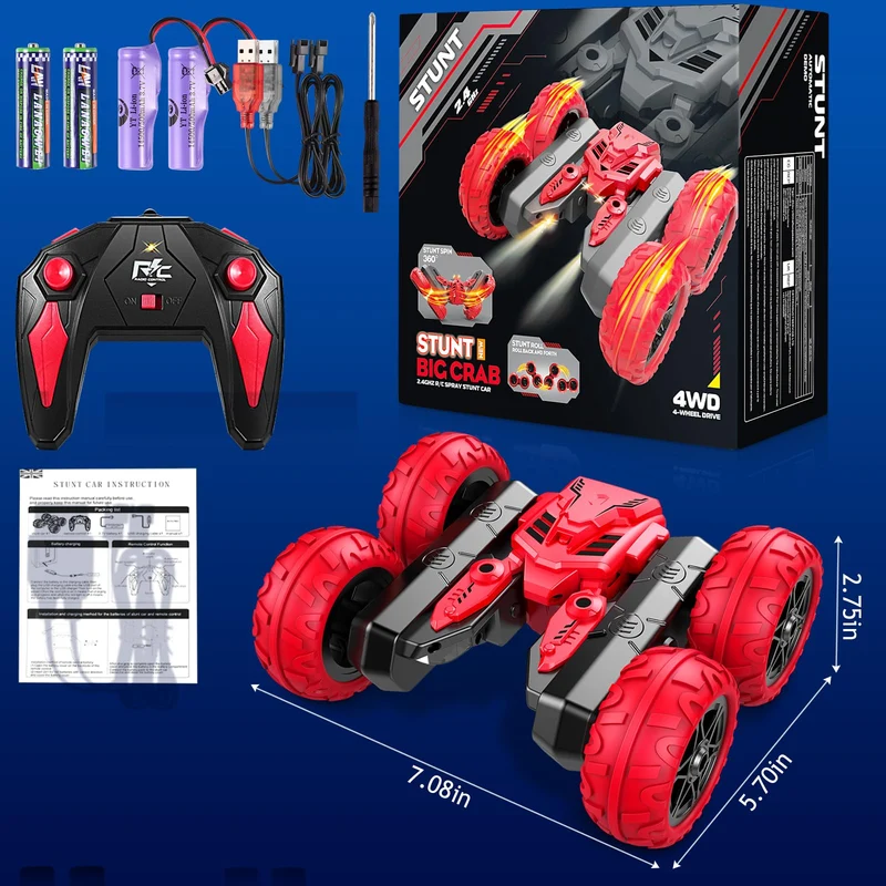NorthBeland Macchina Telecomandata, 4x4 Macchine Telecomandate per Bambini, 360 Macchinina Telecomandata Bambino con Luci e Musica, Giochi Regalo Macchina Radiocomandata per bambina 3 4 5 6 7 8 anni