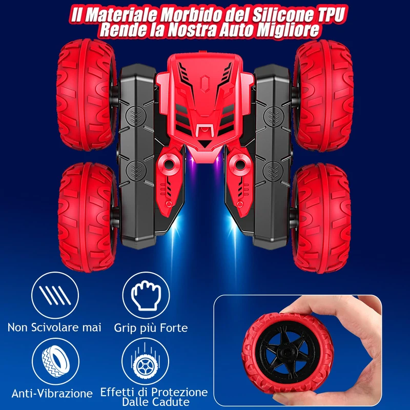 NorthBeland Macchina Telecomandata, 4x4 Macchine Telecomandate per Bambini, 360 Macchinina Telecomandata Bambino con Luci e Musica, Giochi Regalo Macchina Radiocomandata per bambina 3 4 5 6 7 8 anni