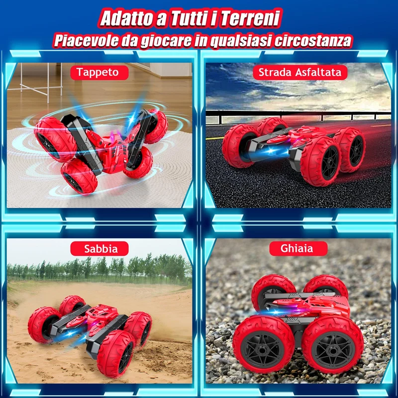 NorthBeland Macchina Telecomandata, 4x4 Macchine Telecomandate per Bambini, 360 Macchinina Telecomandata Bambino con Luci e Musica, Giochi Regalo Macchina Radiocomandata per bambina 3 4 5 6 7 8 anni