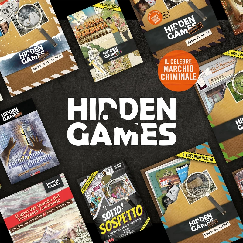 Hidden Games Luogo del Reato - Morte di un Re - Italiana - Il nostro caso di principianti - FSK16, gioco realistico della scena del crimine, gioco emozionante del detective, gioco della stanza di fuga