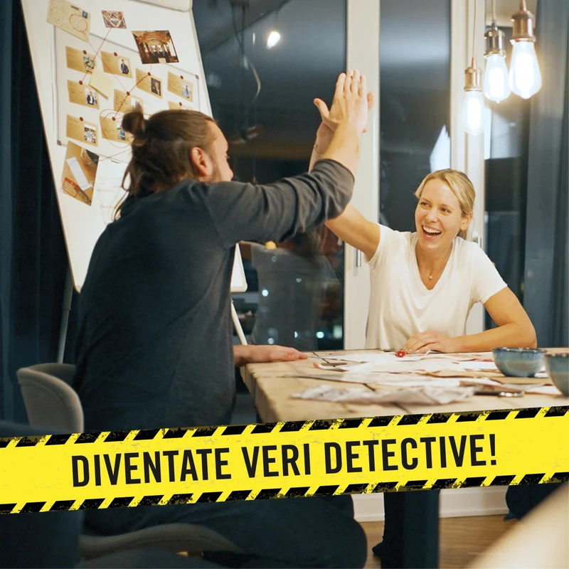 Hidden Games Luogo del Reato - Morte di un Re - Italiana - Il nostro caso di principianti - FSK16, gioco realistico della scena del crimine, gioco emozionante del detective, gioco della stanza di fuga