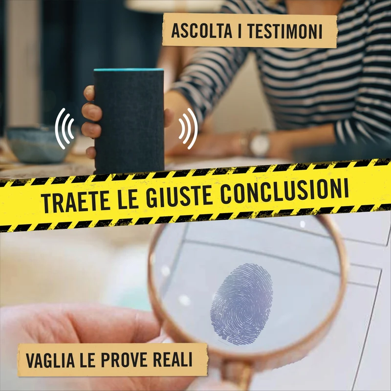 Hidden Games Luogo del Reato - Morte di un Re - Italiana - Il nostro caso di principianti - FSK16, gioco realistico della scena del crimine, gioco emozionante del detective, gioco della stanza di fuga