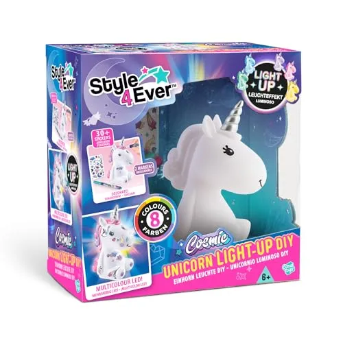 CANAL TOYS - Unicorno luminoso da decorare - Regalo Bambina Decorazione Cameretta - Dai 6 anni - OFG 268