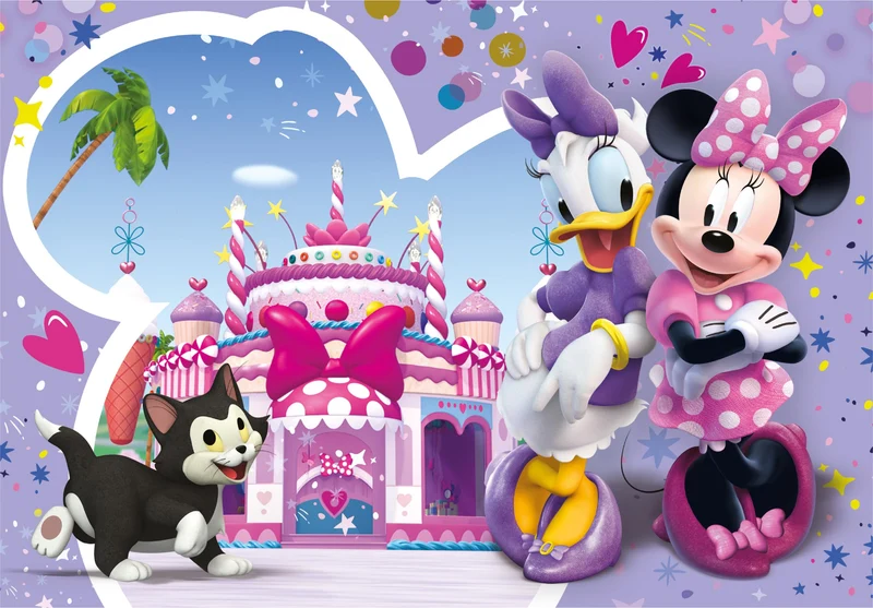 Clementoni - 20268 - Supercolor Puzzle - Disney Minnie - 30 Pezzi - Puzzle Bambini 3 Anni, Puzzle Cartoni Animati - Made In Italy