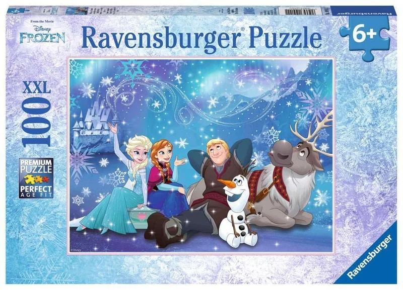 Ravensburger - Puzzle 100 Pezzi XXL Disney Frozen, Idea Regalo per Bambini 6+ Anni, Gioco Educativo e Stimolante