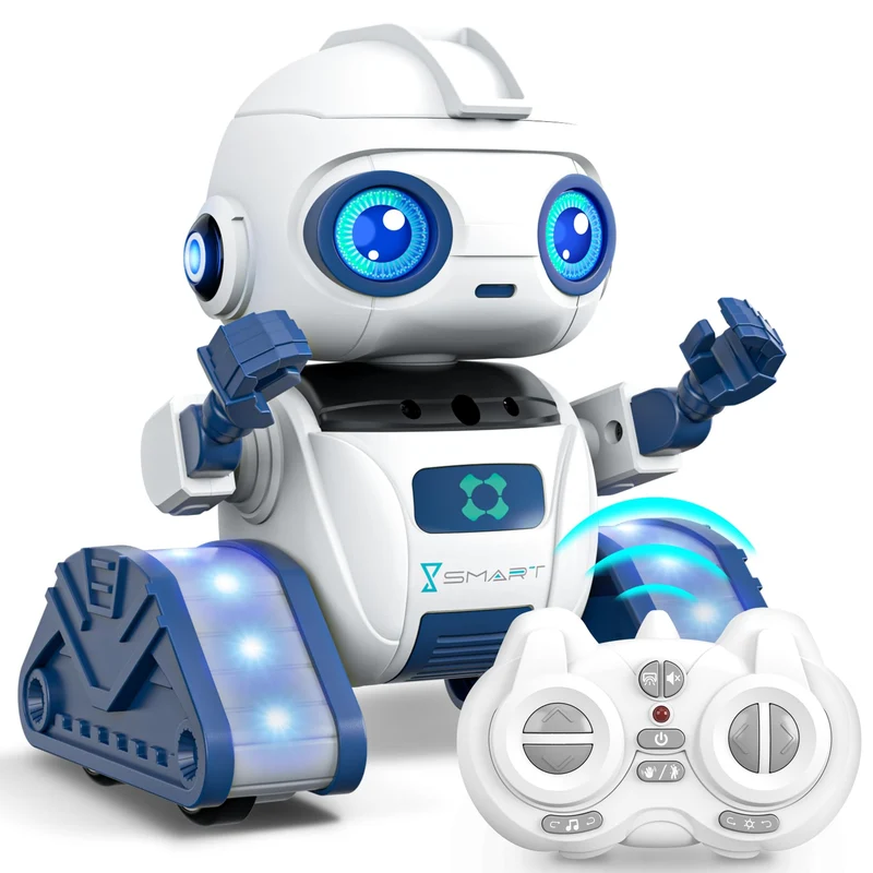 Ophy Robot Bambini, Funzione di Proiezione Innovativa, Robot Telecomandato con Controllo Gestuale, Occhi a LED, Musica, Robot Giocattoli per bambini e bambine di 3 4 5 6 7 8 9 10 11 12 anni