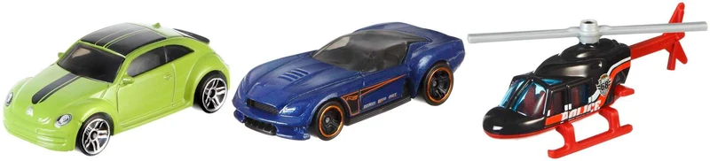 Hot Wheels - Confezione da tre macchinine, veicoli classici ed esclusivi in scala 1:64 da collezionare, linee autentiche e decorazioni mozzafiato, giocattolo per bambini, 3+ anni, K5904