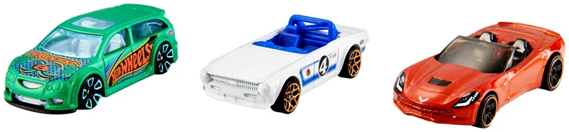 Hot Wheels - Confezione da tre macchinine, veicoli classici ed esclusivi in scala 1:64 da collezionare, linee autentiche e decorazioni mozzafiato, giocattolo per bambini, 3+ anni, K5904