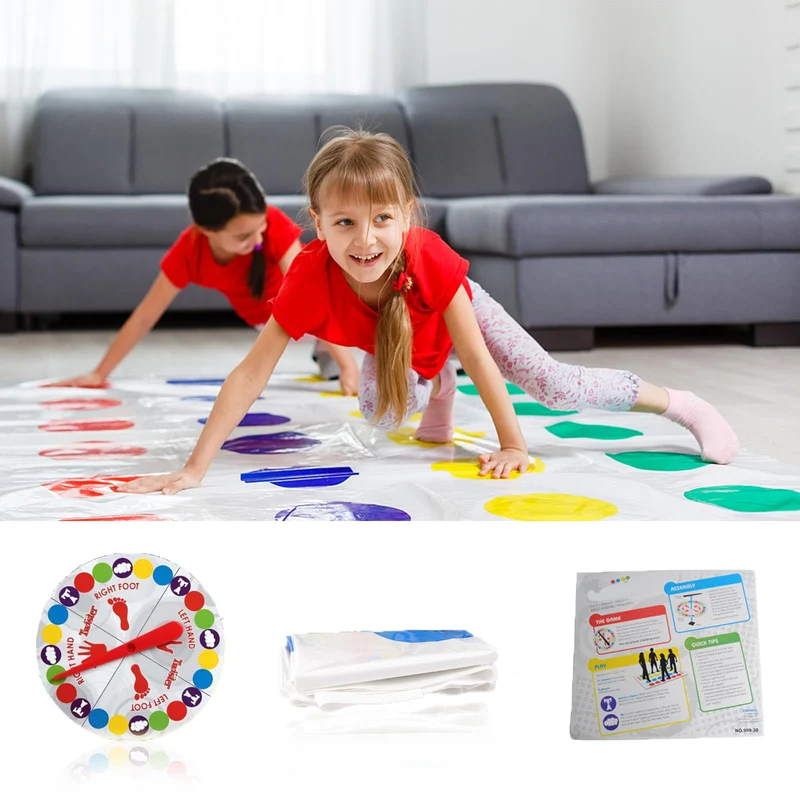 Twister Gioco per Bambini & Adulti, Twisting Gioco, Family Floor Gioco con Tappetino, Giochi di abilità di Squadra, Adatto per Feste di Compleanno e Riunioni