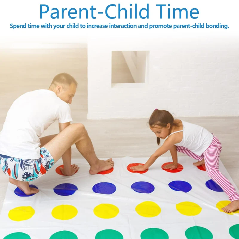 Twister Gioco per Bambini & Adulti, Twisting Gioco, Family Floor Gioco con Tappetino, Giochi di abilità di Squadra, Adatto per Feste di Compleanno e Riunioni