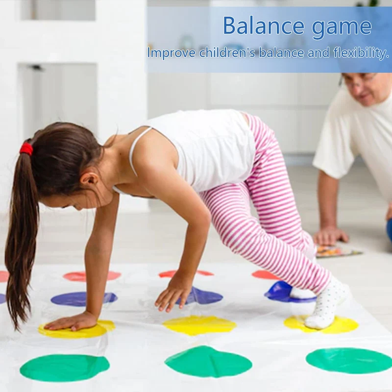 Twister Gioco per Bambini & Adulti, Twisting Gioco, Family Floor Gioco con Tappetino, Giochi di abilità di Squadra, Adatto per Feste di Compleanno e Riunioni